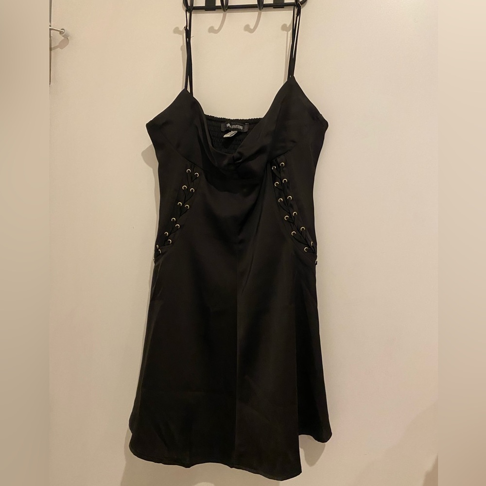 Urban Outfitters Black Mini Dress (Braided) - Size M